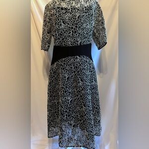 Teri Jon Black & White Dress